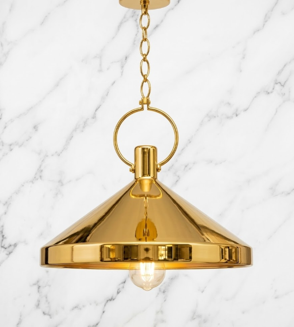 The  McKinney Copper Kitchen Island Light