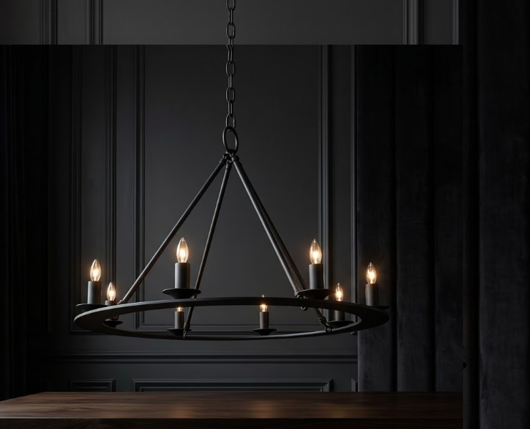 St. James King Arthur Steel Chandelier Pendant Lights