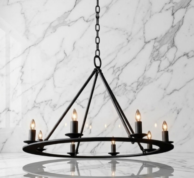 St. James King Arthur Steel Chandelier Pendant Lights