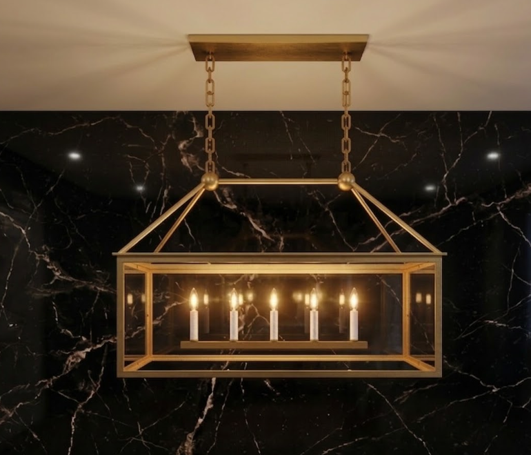 The Corsica Copper Chandelier Pendant Light Custom Design