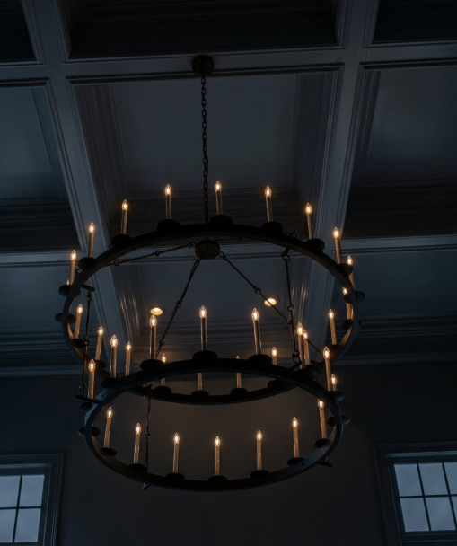 St. James Churchill Steel Chandelier Custom Design