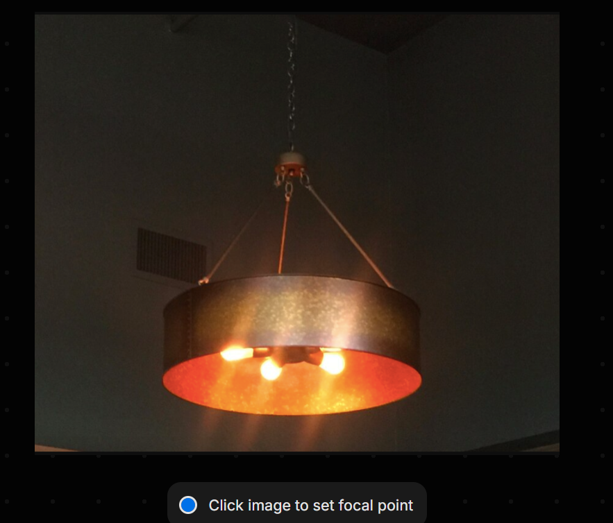 The Half Moon Bay Drum Copper Chandelier Custom Design
