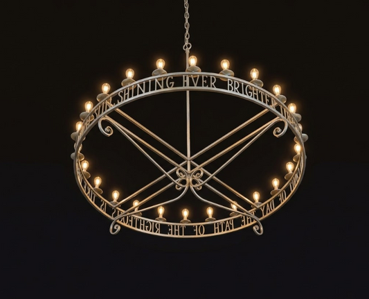 The Giovanni Cathedral Steel Chandelier Pendant Light Custom Design