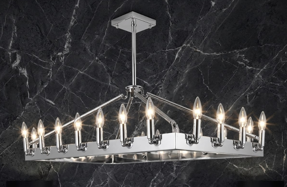 The Santiago Steel Chandelier Pendant Light Custom Design