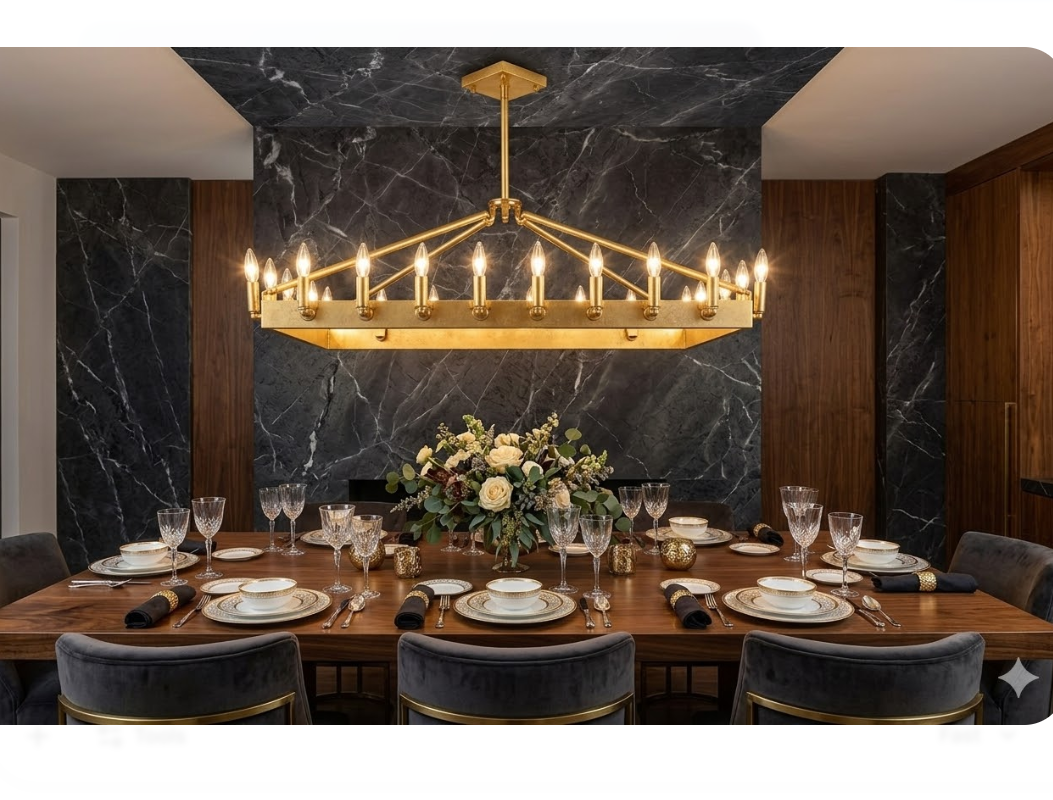 The Santiago Steel Chandelier Pendant Light Custom Design
