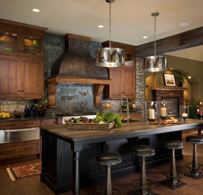 The Bill Britt Copper Drum Chandelier Pendant LIght Custom Design
