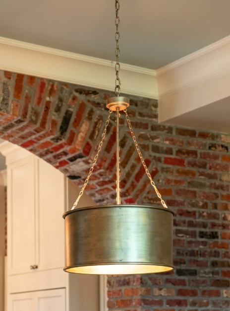 The Bill Britt Copper Drum Chandelier Pendant LIght Custom Design