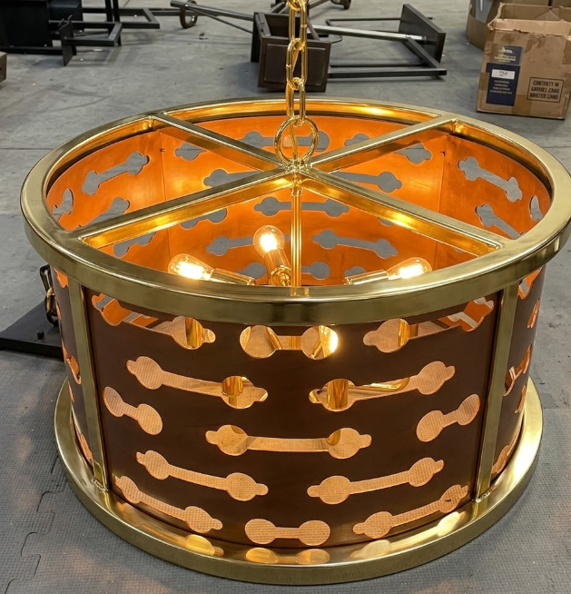 The Milan Drum Copper Chandelier Pendant Lights Custom Design