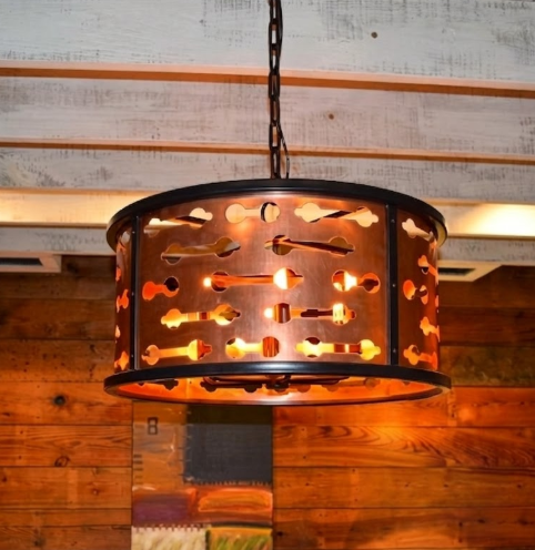 The Milan Drum Copper Chandelier Pendant Lights Custom Design