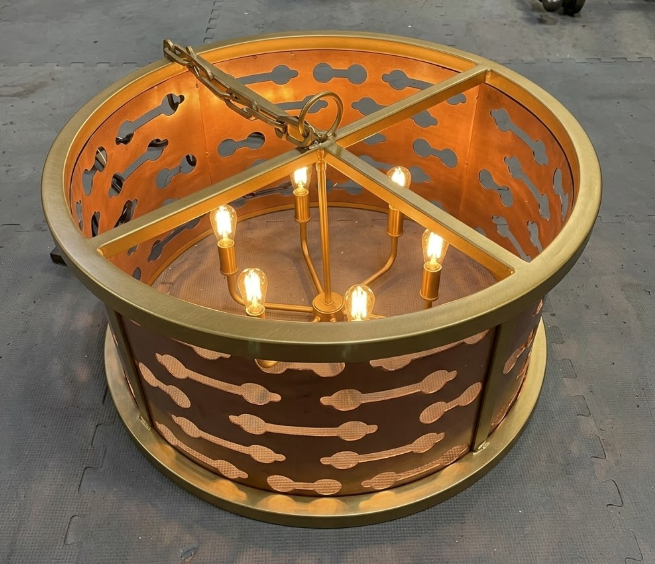 The Milan Drum Copper Chandelier Pendant Lights Custom Design