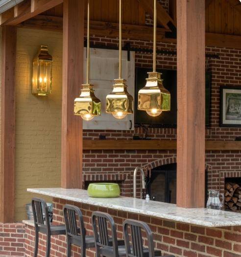 The Oakwood Copper Kitchen Island Pendant Down Light Custom Design