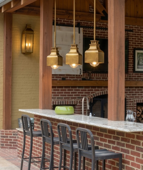 The Oakwood Copper Kitchen Island Pendant Down Light Custom Design