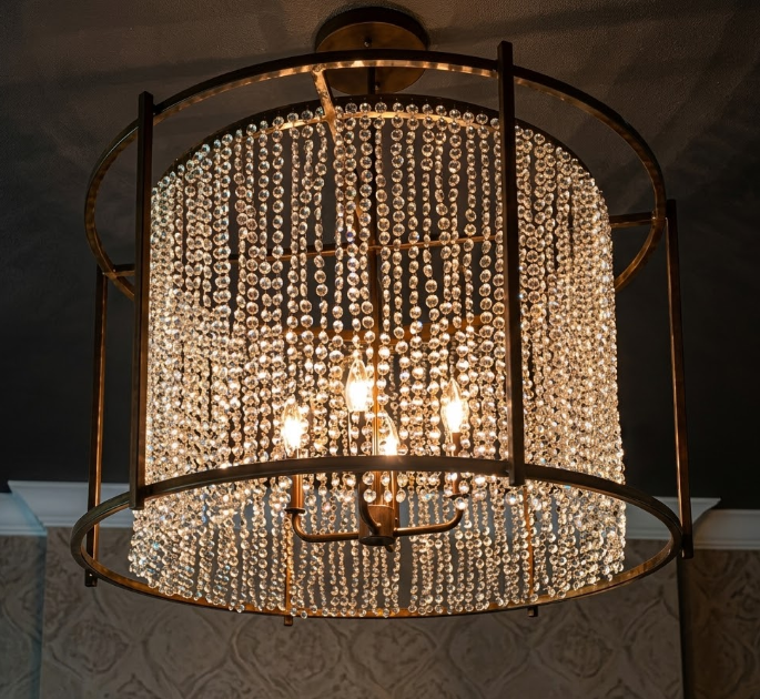 The Paris Crystal Chandelier Pendant Light Custom Design