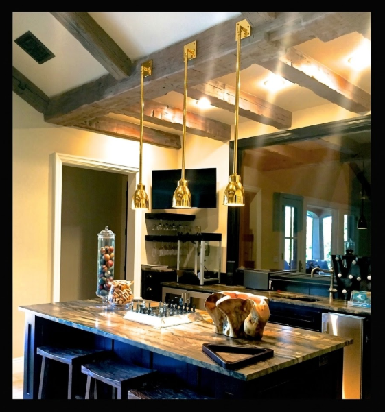 St. James Copper Down Shade Kitchen Island Pendant Lights