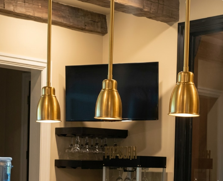 St. James Copper Down Shade Kitchen Island Pendant Lights