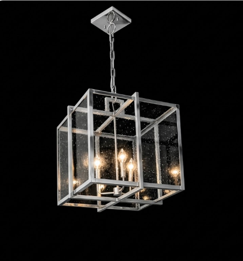 The Boston Cage Copper Chandelier Pendant Light Custom Design