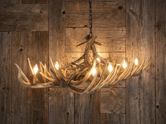 The Mount Borah Faux Deer Table Chandelier