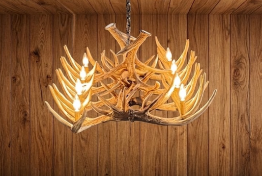 The Mount Borah Faux Deer Table Chandelier