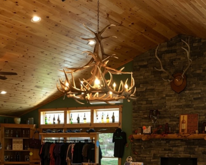 Challis Faux Elk Antler Chandelier, 60"W x 48"T