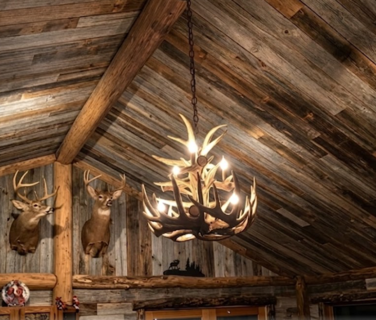 Onalaska Faux Deer Antler Chandelier 24"W 25"T