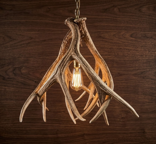 Carlsbad Faux Deer Antler Pendant