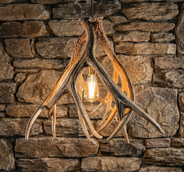 Carlsbad Faux Deer Antler Pendant