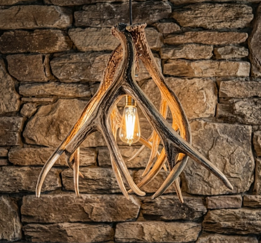 Carlsbad Faux Deer Antler Pendant