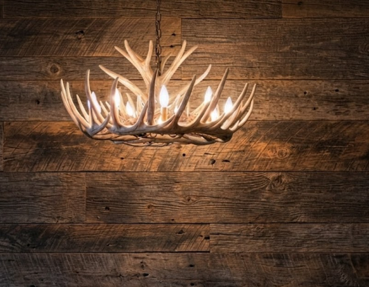 faux deer antler chandelier