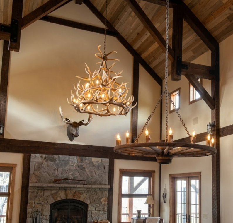 The Rio Grande Elk Antler Chandelier