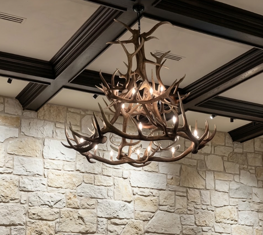 The Rio Grande Elk Antler Chandelier