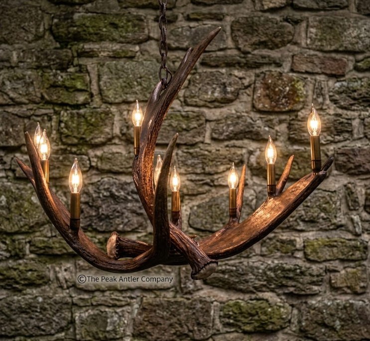 Yukon River Oval Moose Antler Chandelier