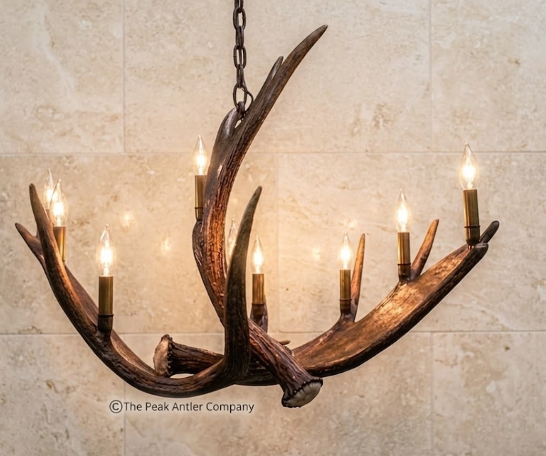 Yukon River Oval Moose Antler Chandelier