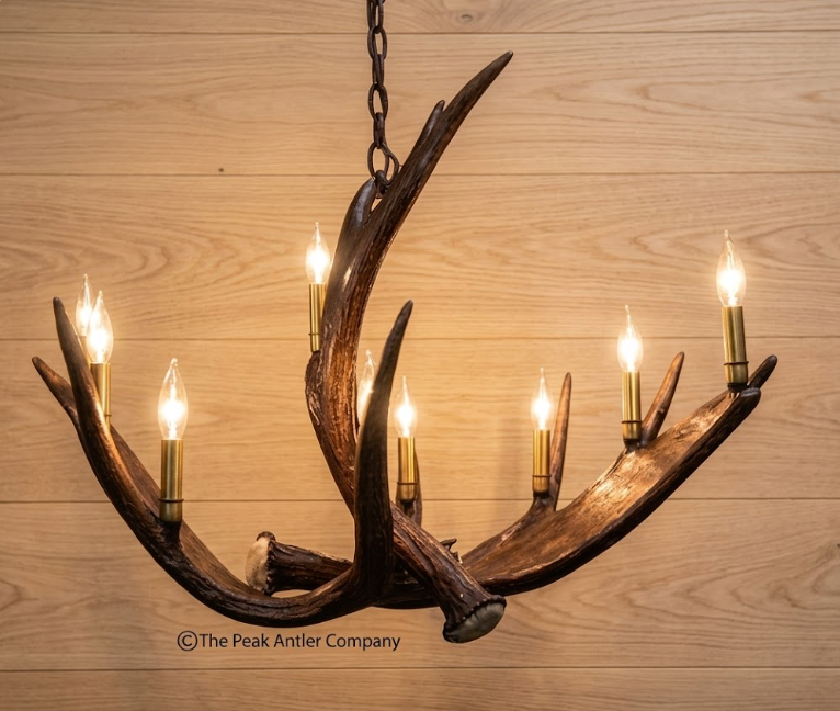 Yukon River Oval Moose Antler Chandelier