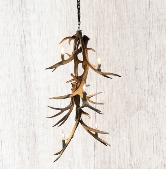 The Rushmore Elk Deer Antler Chandelier