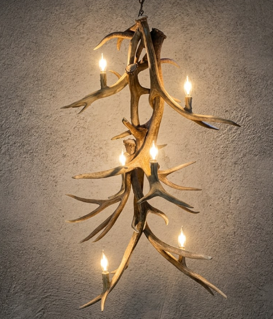 The Rushmore Elk Deer Antler Chandelier