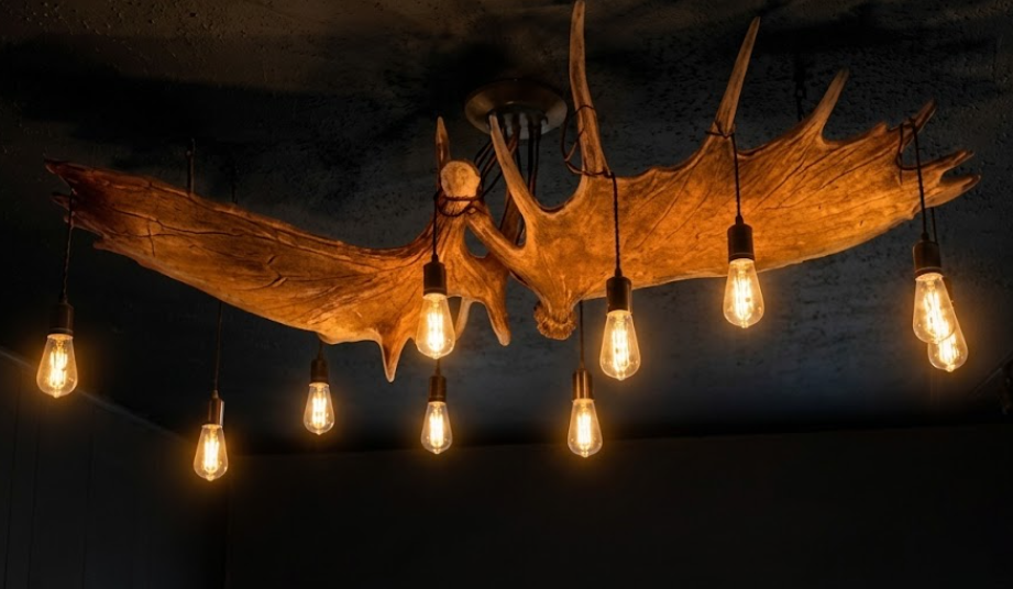 Glacier Bay Moose Antler Chandelier, 10 Lights