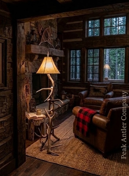 Olympia Elk Antler Floor Lamp