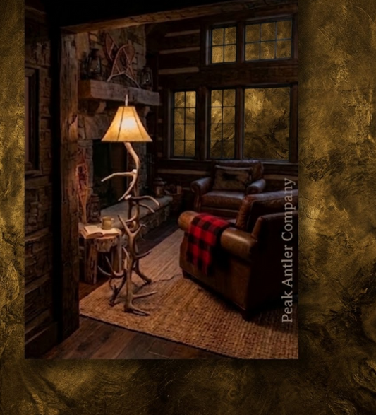 Olympia Elk Antler Floor Lamp