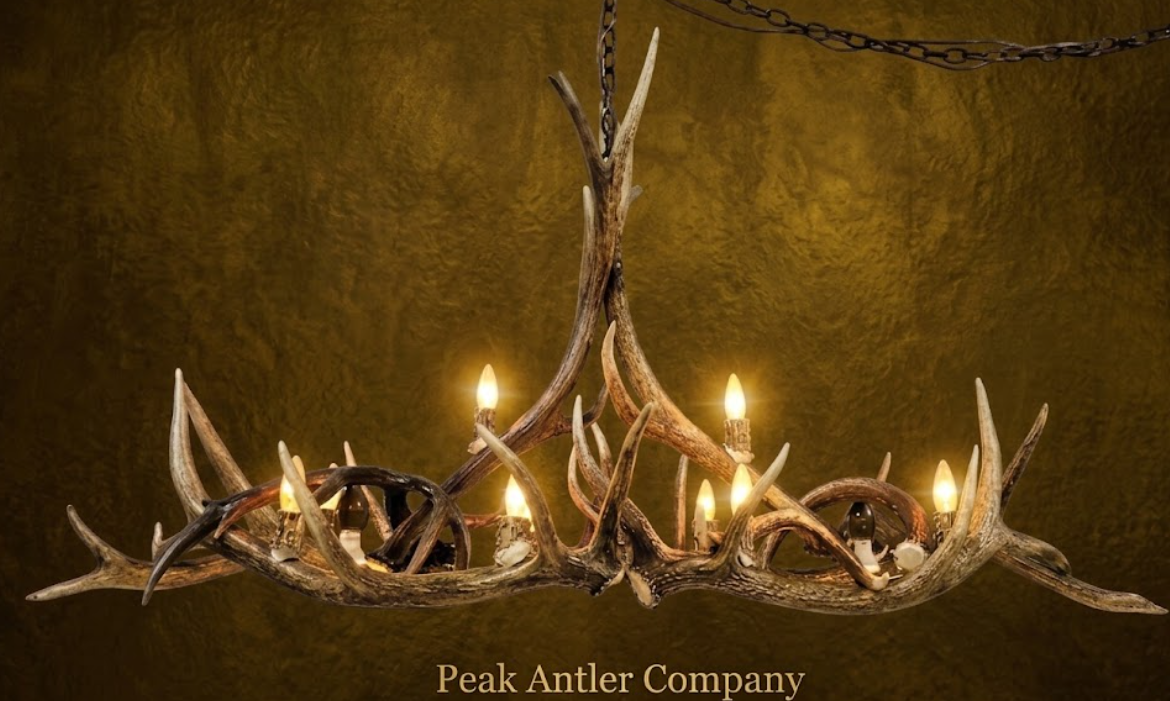 The Big Canyon Oval Deer & Elk Antler Chandelier
