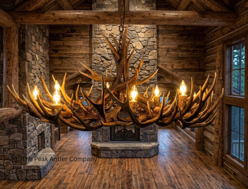 The Galloway Deer Antler Chandelier