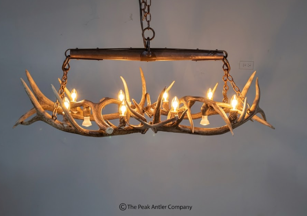 El Rancho Elk Antler Chandelier