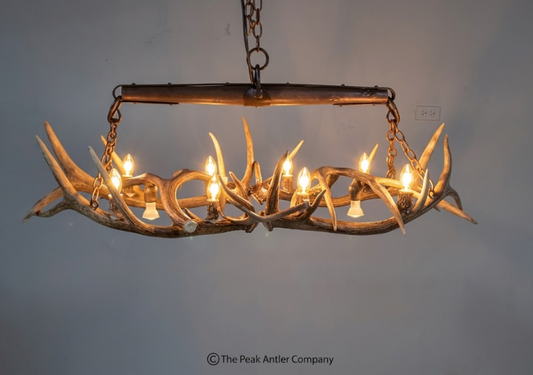 El Rancho Elk Antler Chandelier