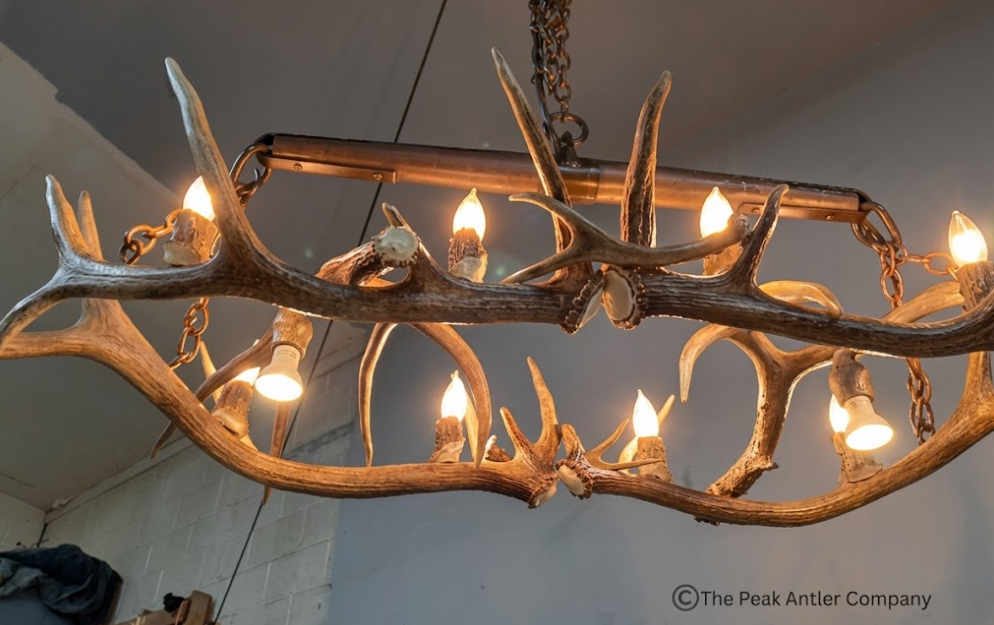 El Rancho Elk Antler Chandelier