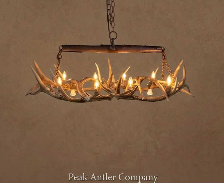 El Rancho Elk Antler Chandelier