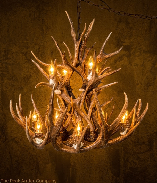 The Yellowstone Deer Antler Chandelier, Round & Oval
