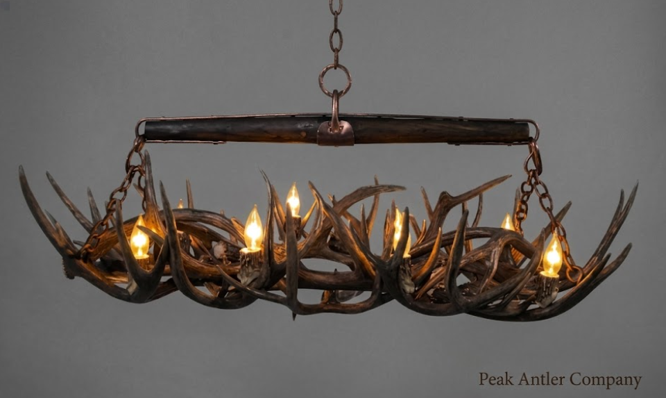 El Rancho Deer Antler Chandelier