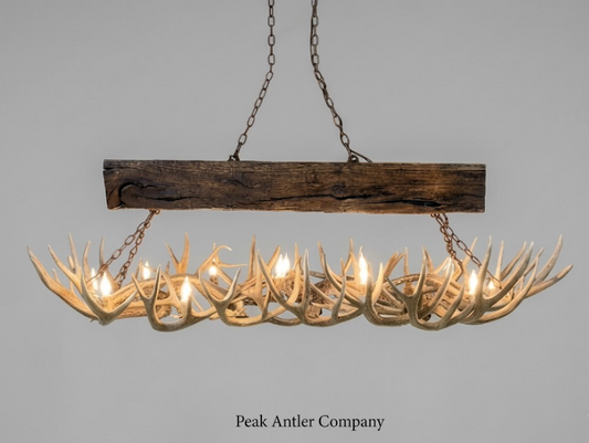 El Rancho Deer Antler Chandelier