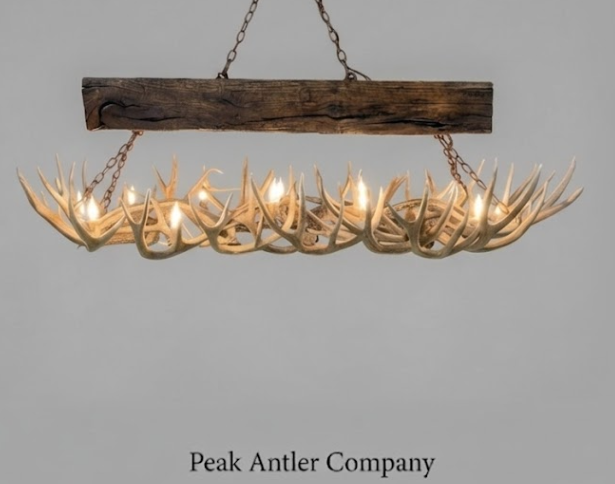 El Rancho Deer Antler Chandelier