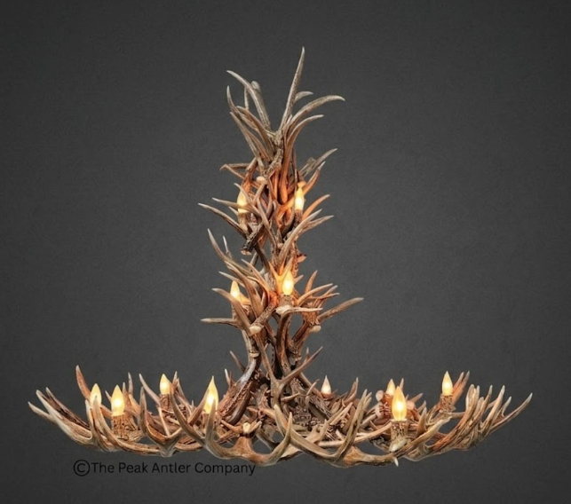 The  Matterhorn Deer Antler Chandelier