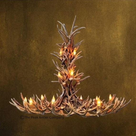 The  Matterhorn Deer Antler Chandelier